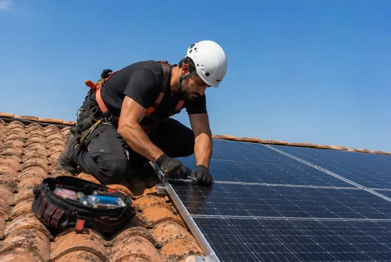 Maintenance et monitoring de panneaux solaires à Chamagnieu