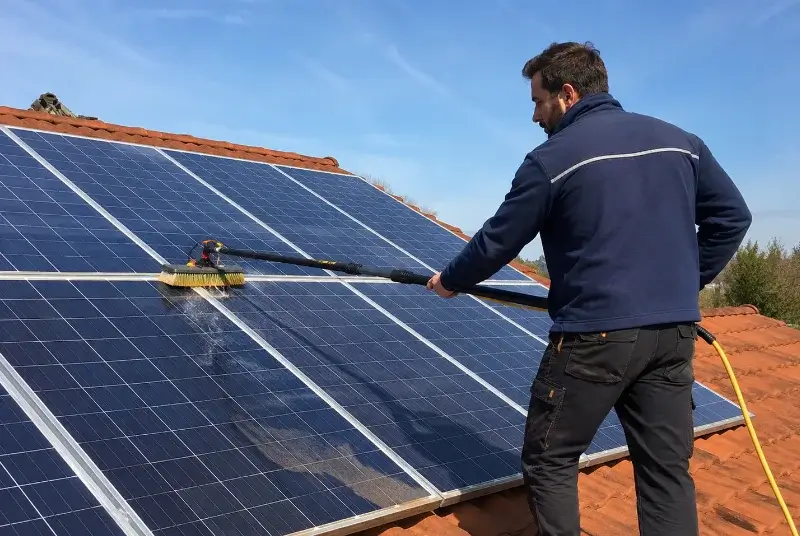 Nettoyage et entretien de panneaux solaires à Chamagnieu